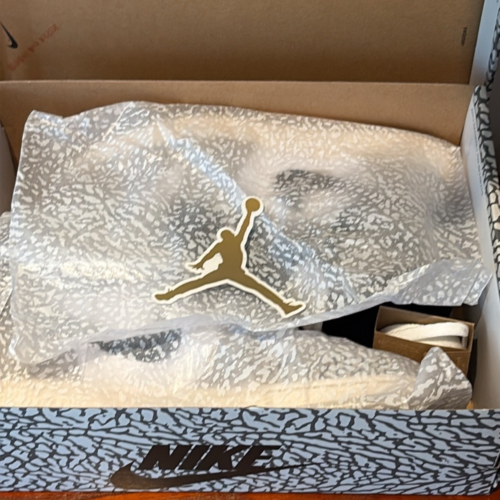 Nike Air Jordan 1 Retro High OG White Cement - Picture 13 of 16